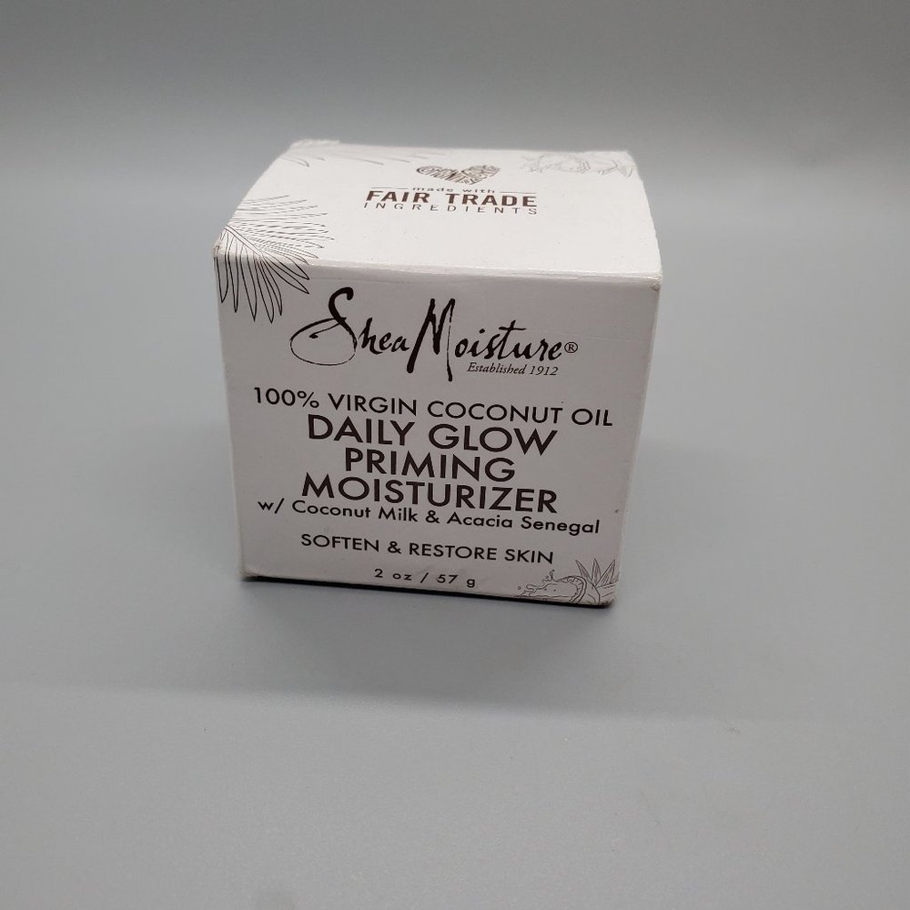 Shea Moisture 100% Virgin Coconut Oil DAILY GLOW Priming Moisturizer 2oz